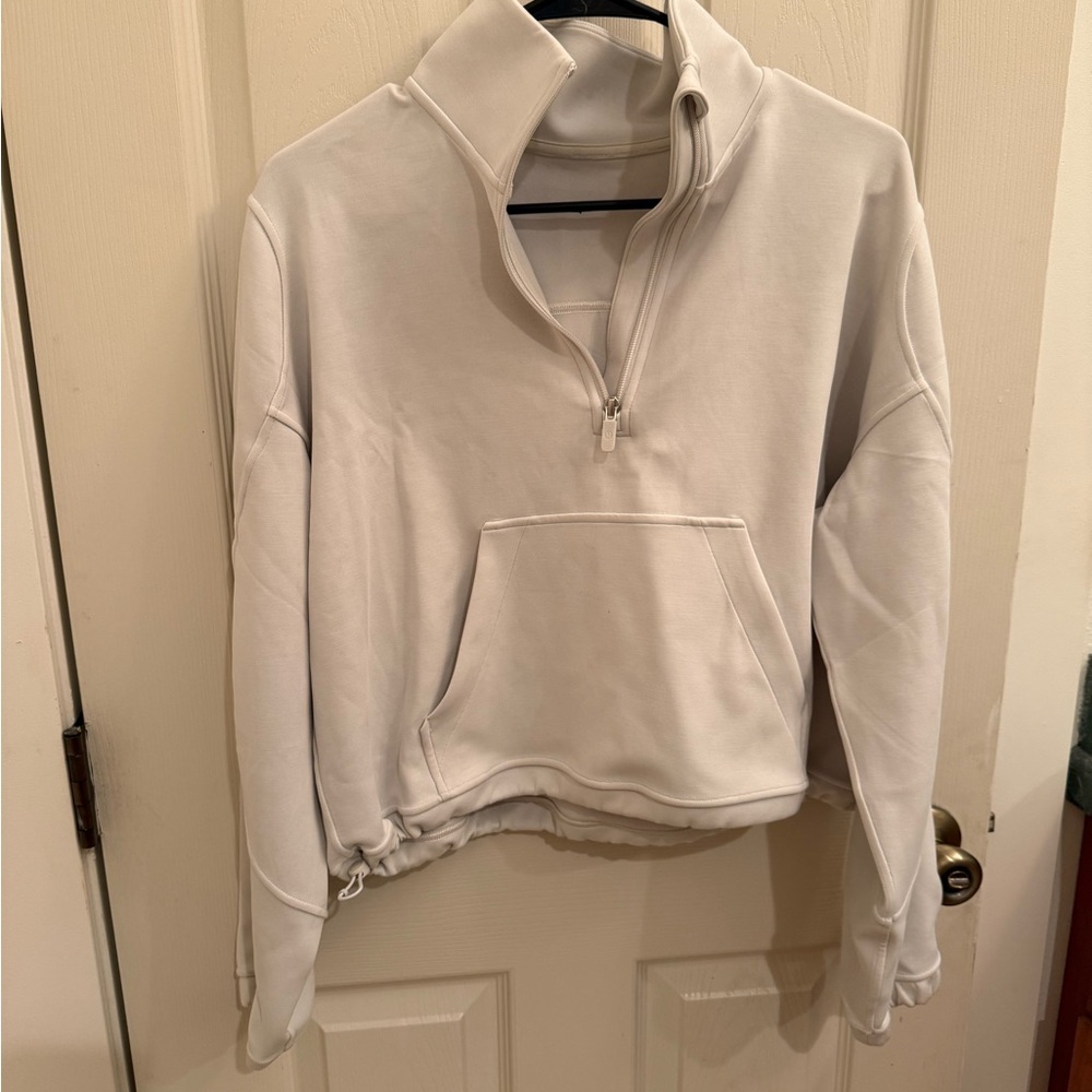 lululemon Brushed SoftStream 1/2 Zip Color Bone